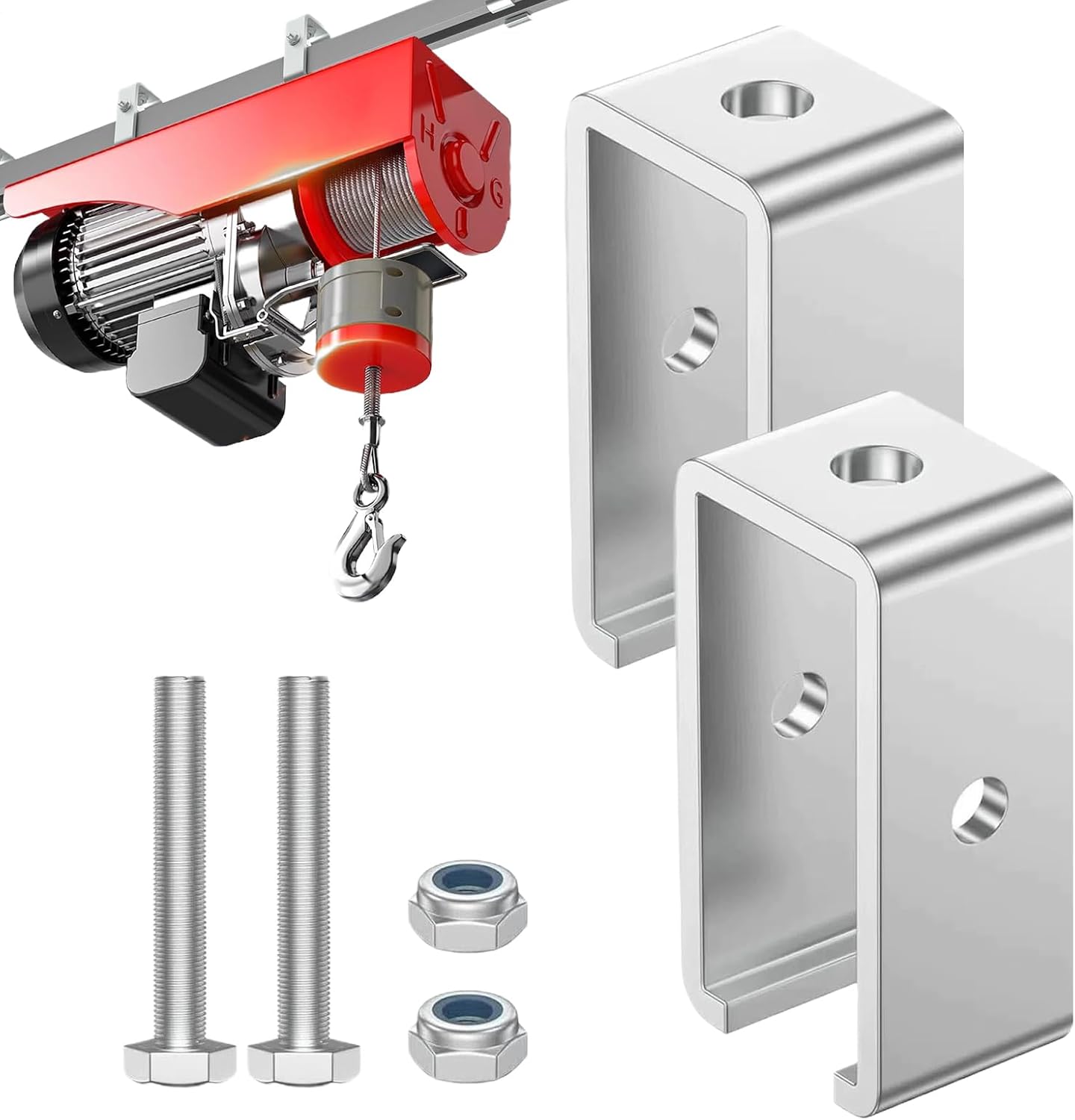 Track Support Bracket 2x Kleiderbügelbank Für Trolleys Für