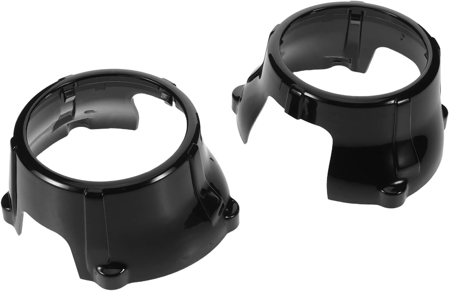 Teiliger Scheinwerfer Linsenschutz Schwarze Led