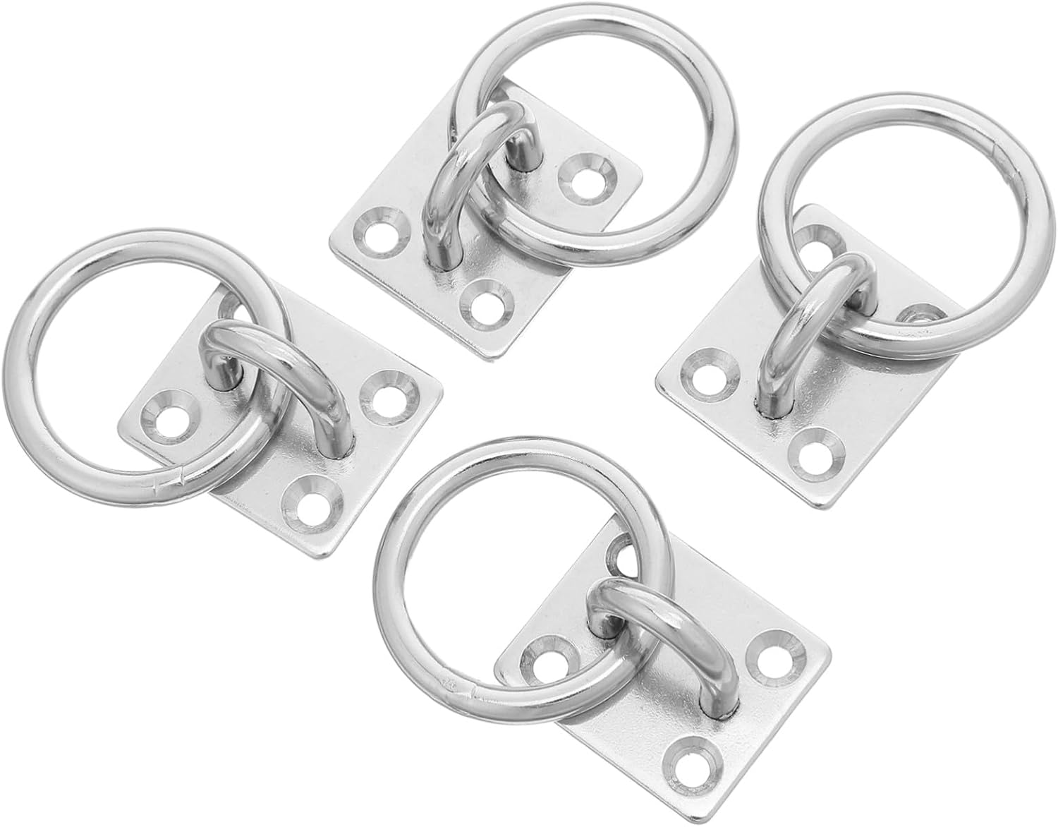Stück Robuste Edelstahl Wandhaken Mit Ösenplatte Ring Und