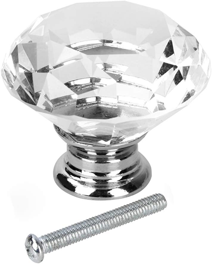 X 40 Mm Kristall Schrankknöpfe Diamantknöpfe Kristall