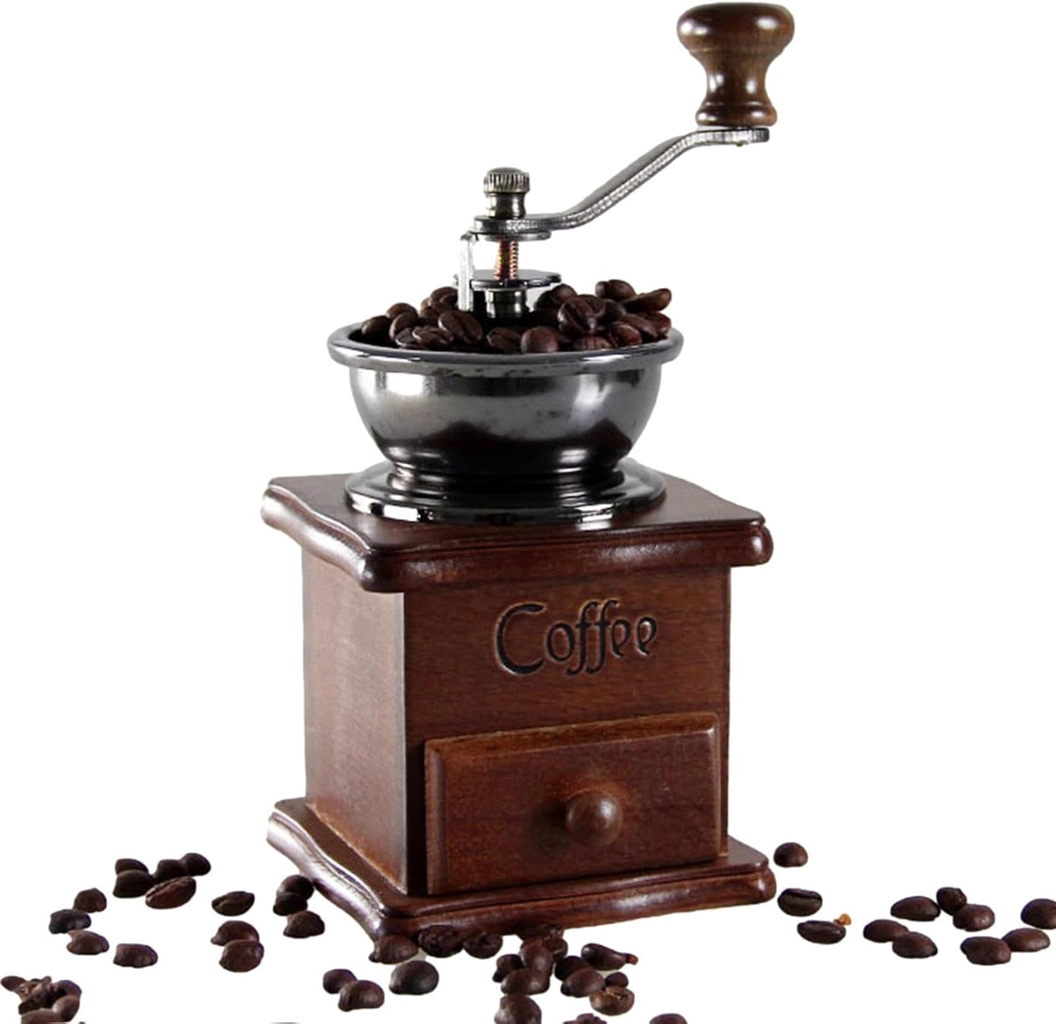 Kaffeemühle Handbetriebene Kaffeemühle Aus Holz Klassisches