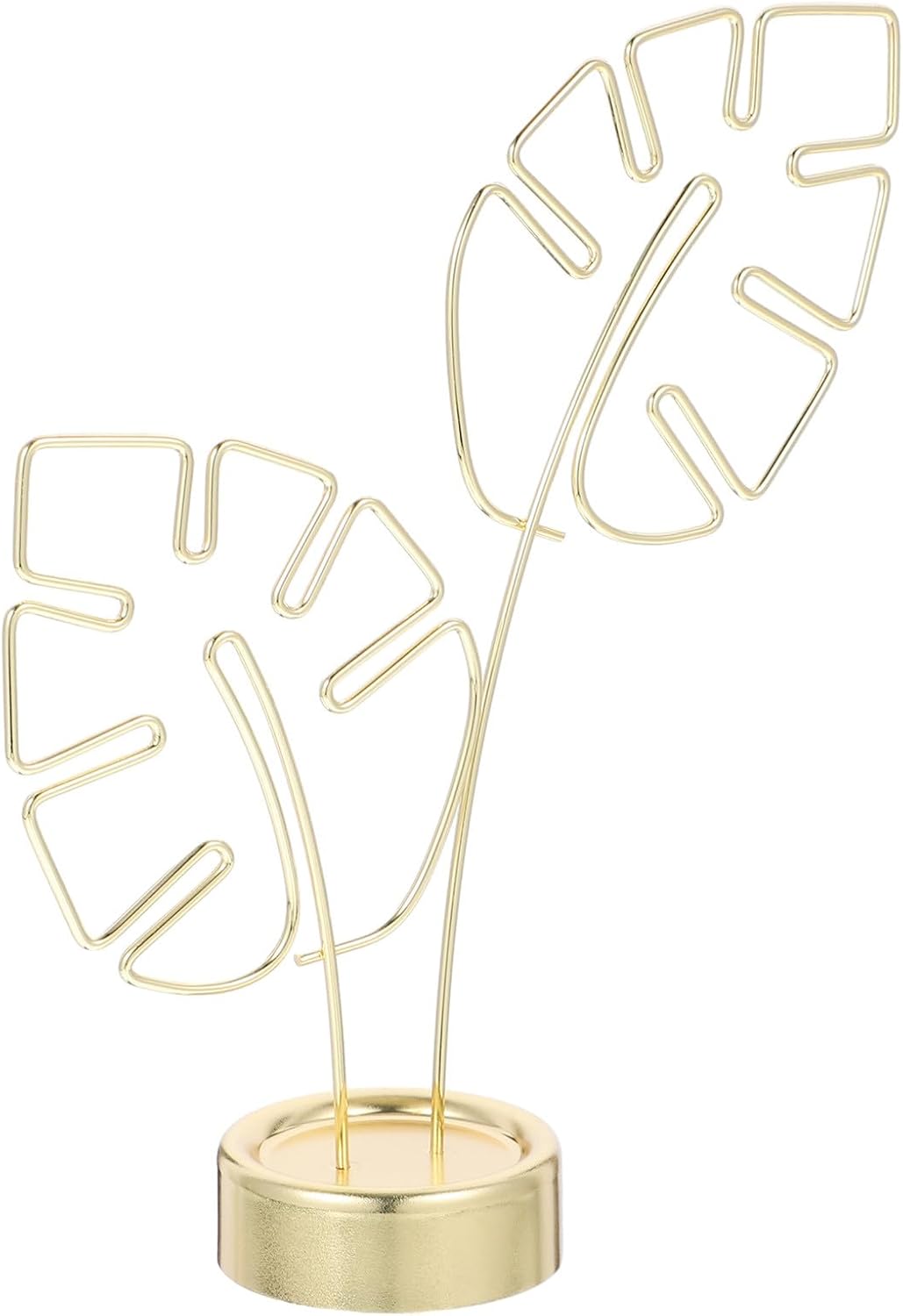 Tischkartenhalter Monstera Aus Edelstahl Gold Memo Clip Und