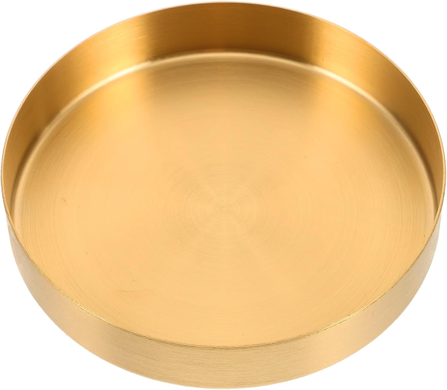 Großer Pflanzentopfuntersetzer Aus Metall In Gold Zum