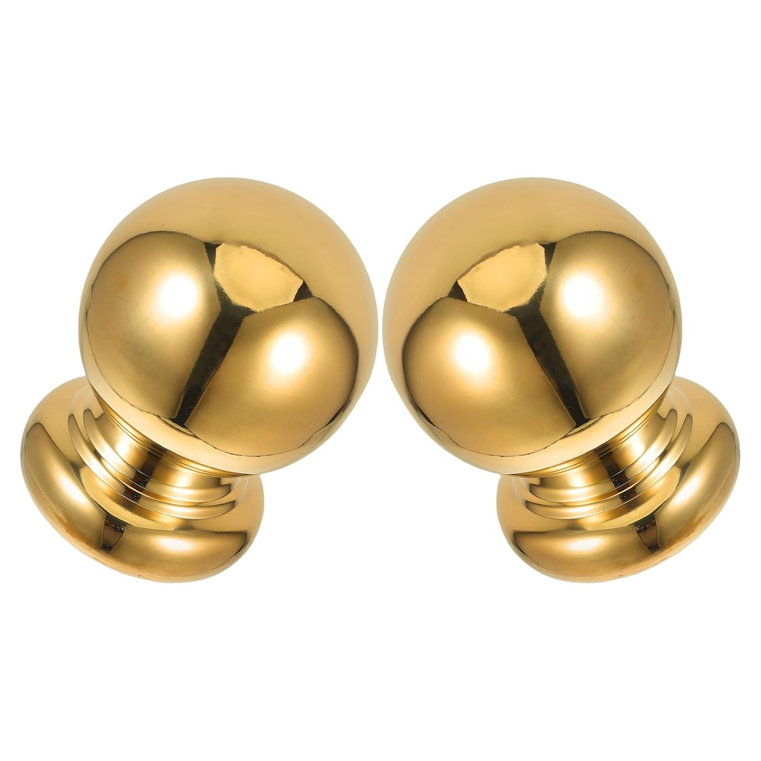 2 Stück Goldfarbene Edelstahl Kugelkappen Für
