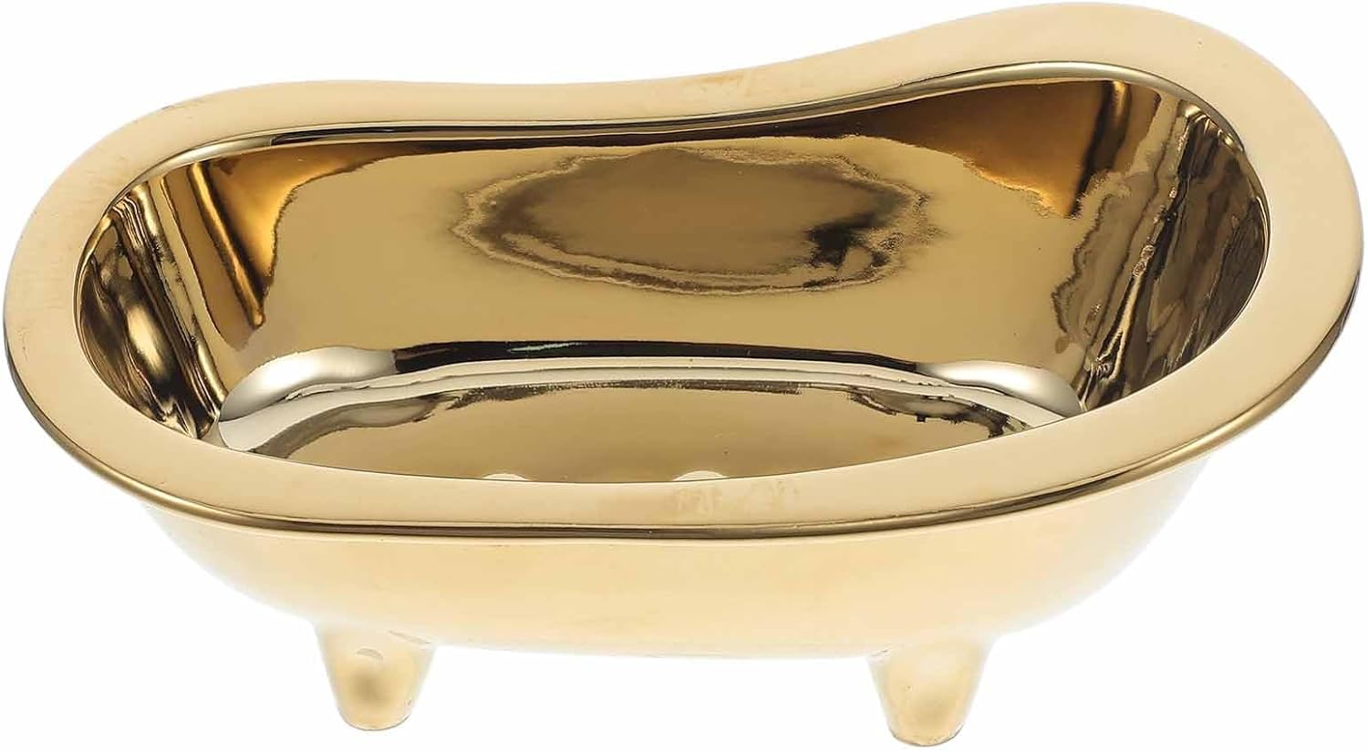 Elegante Seifenschale Fürs Badezimmer Goldene Keramik