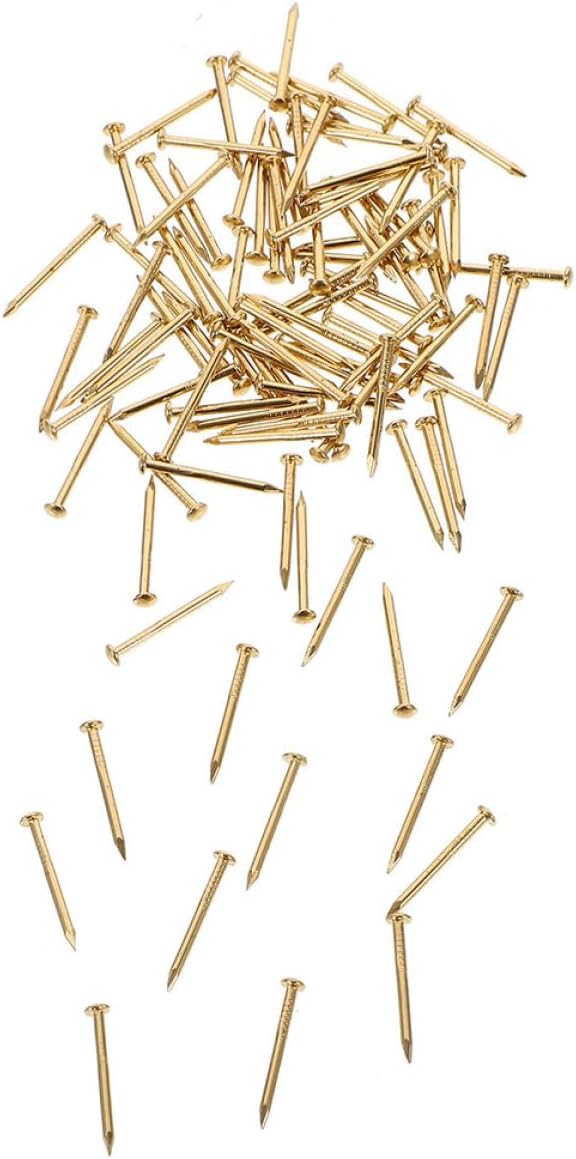 Goldene Kupfernägel Für Holzbearbeitungsprojekte Und Zum