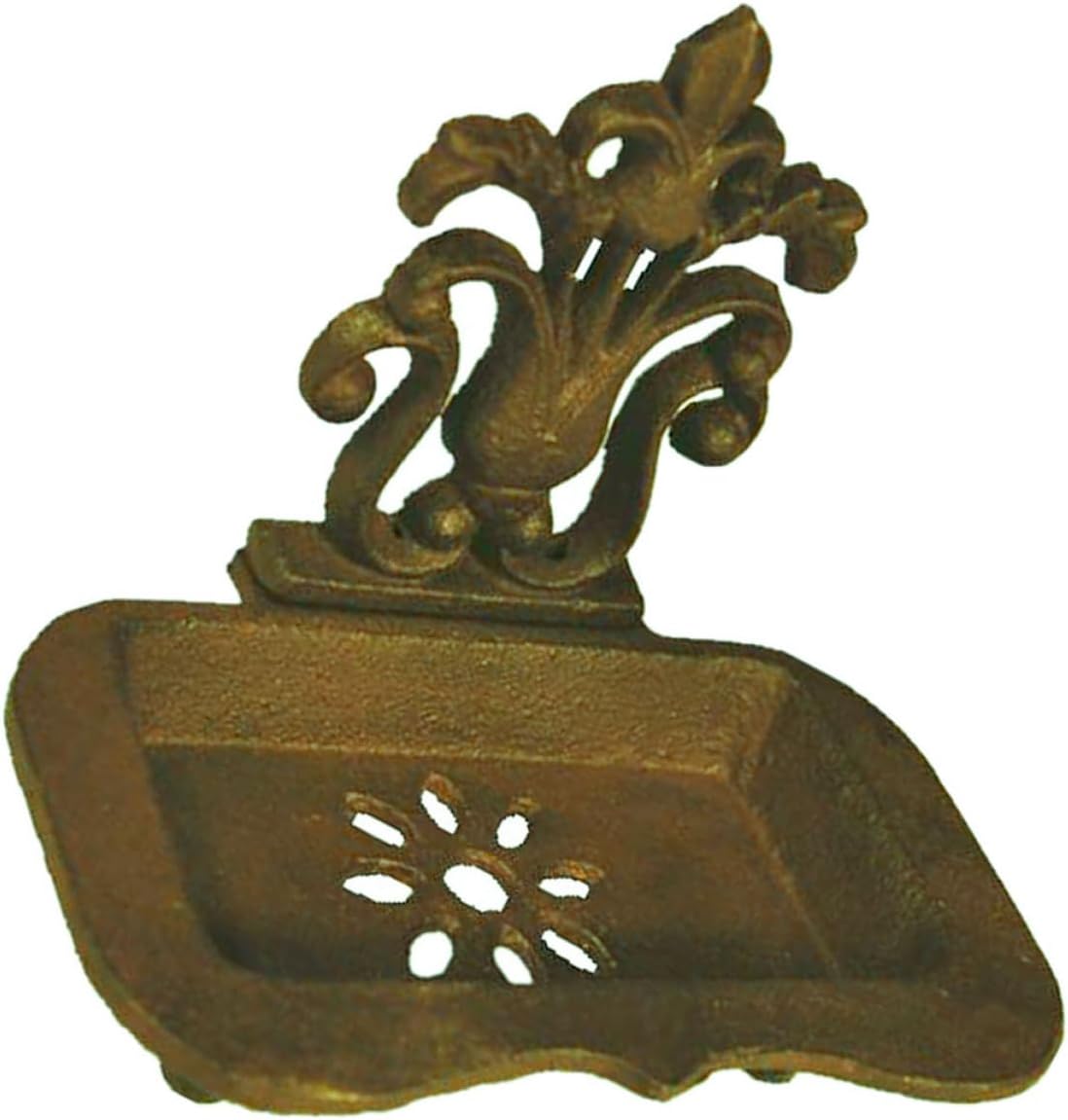 Aus Metall Seifenablage Seifenabtropfschale Vintage Gold