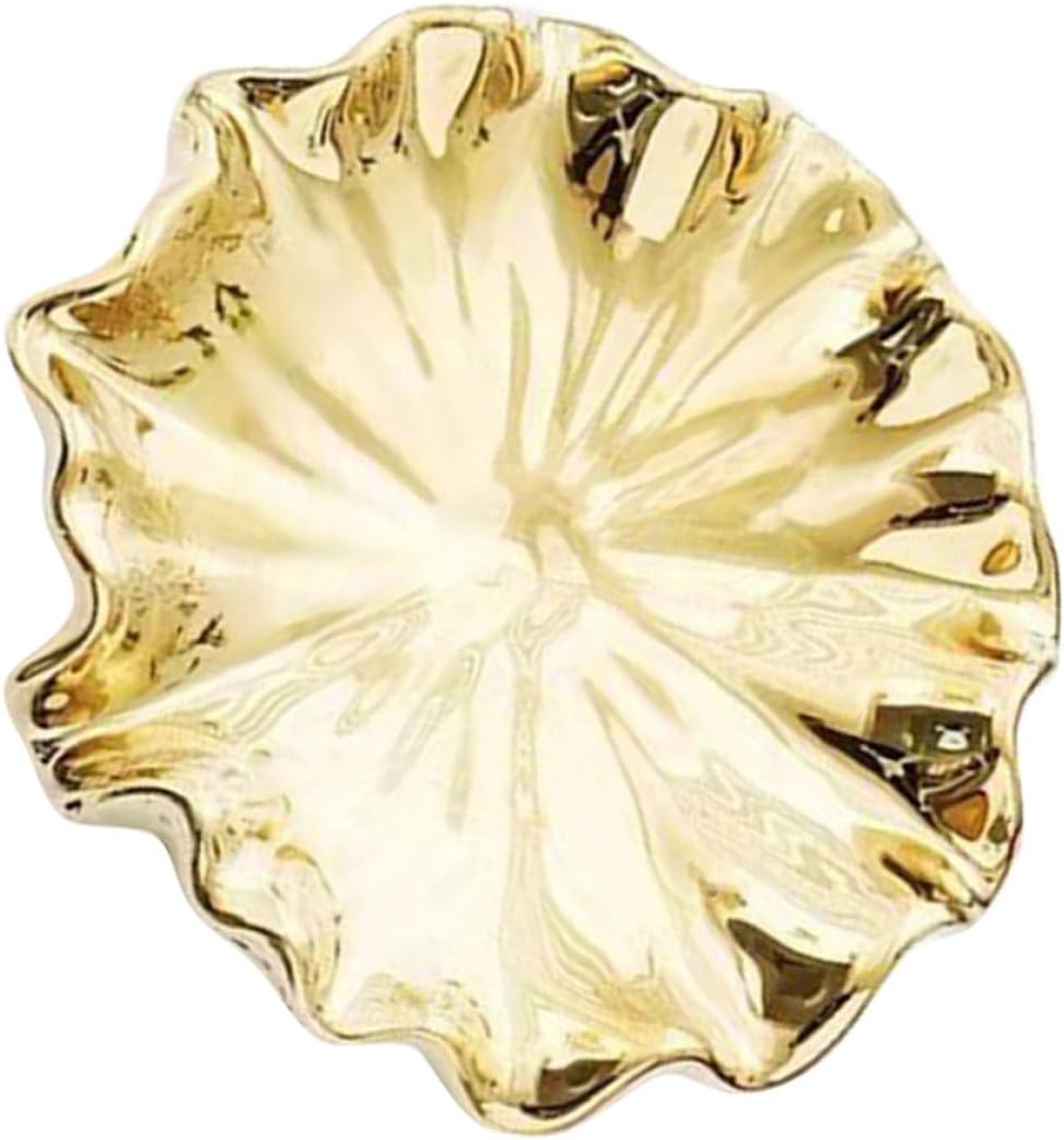 Seifenschale Und Stabiles Design Aus Goldener Keramik Mit