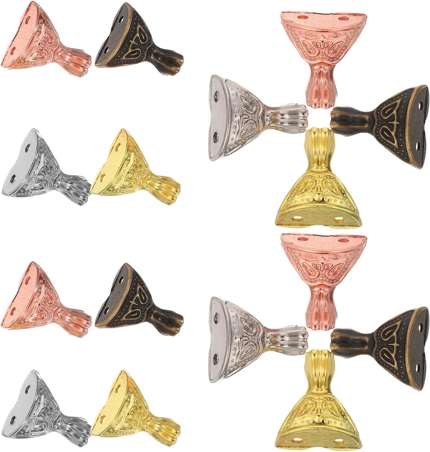 Möbelbeine Aus Metall 16 Stück Kleine Schrankbeine In Gold