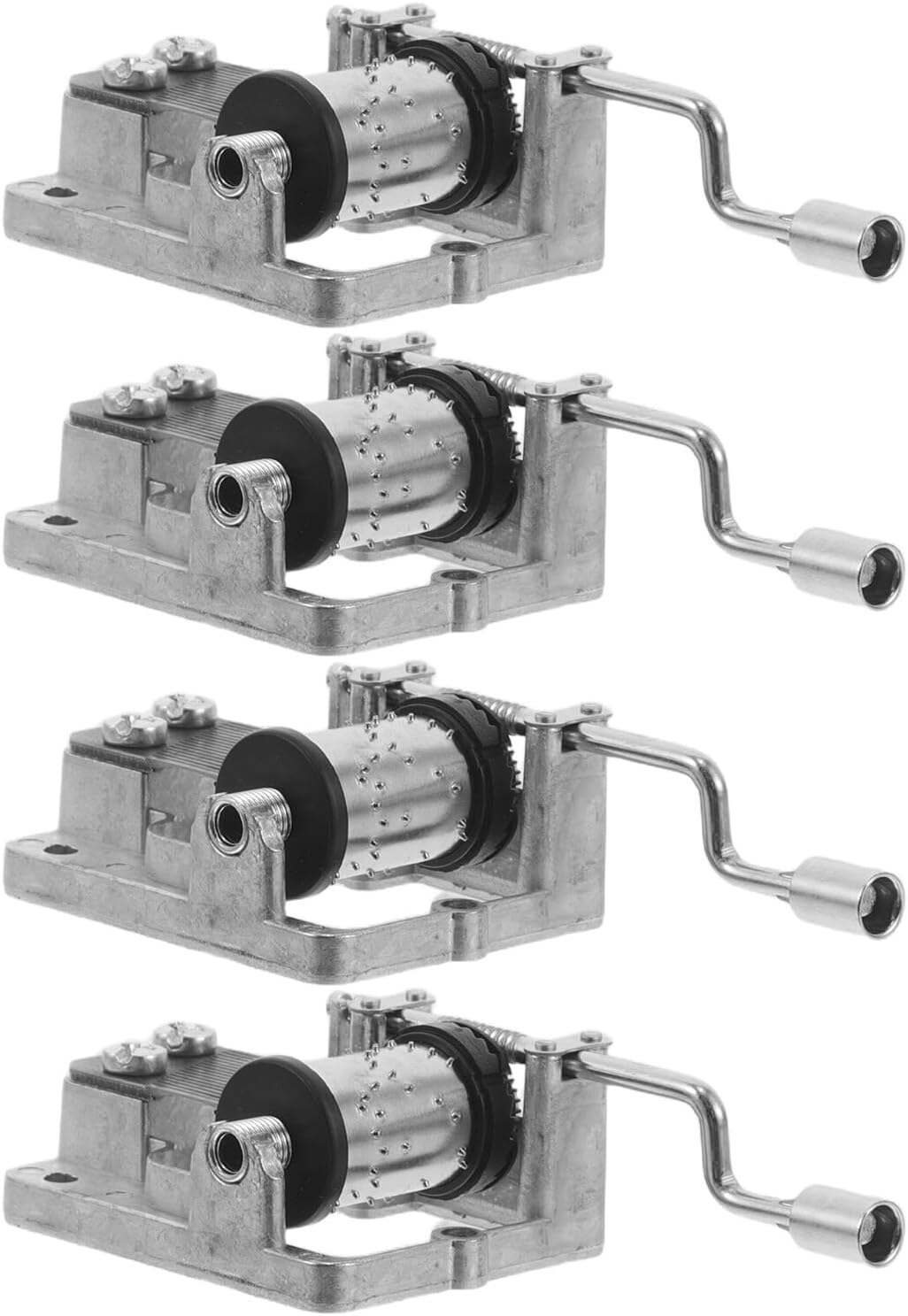 Spieluhr Mechanismus Handkurbel Aus Metall Silberfarben