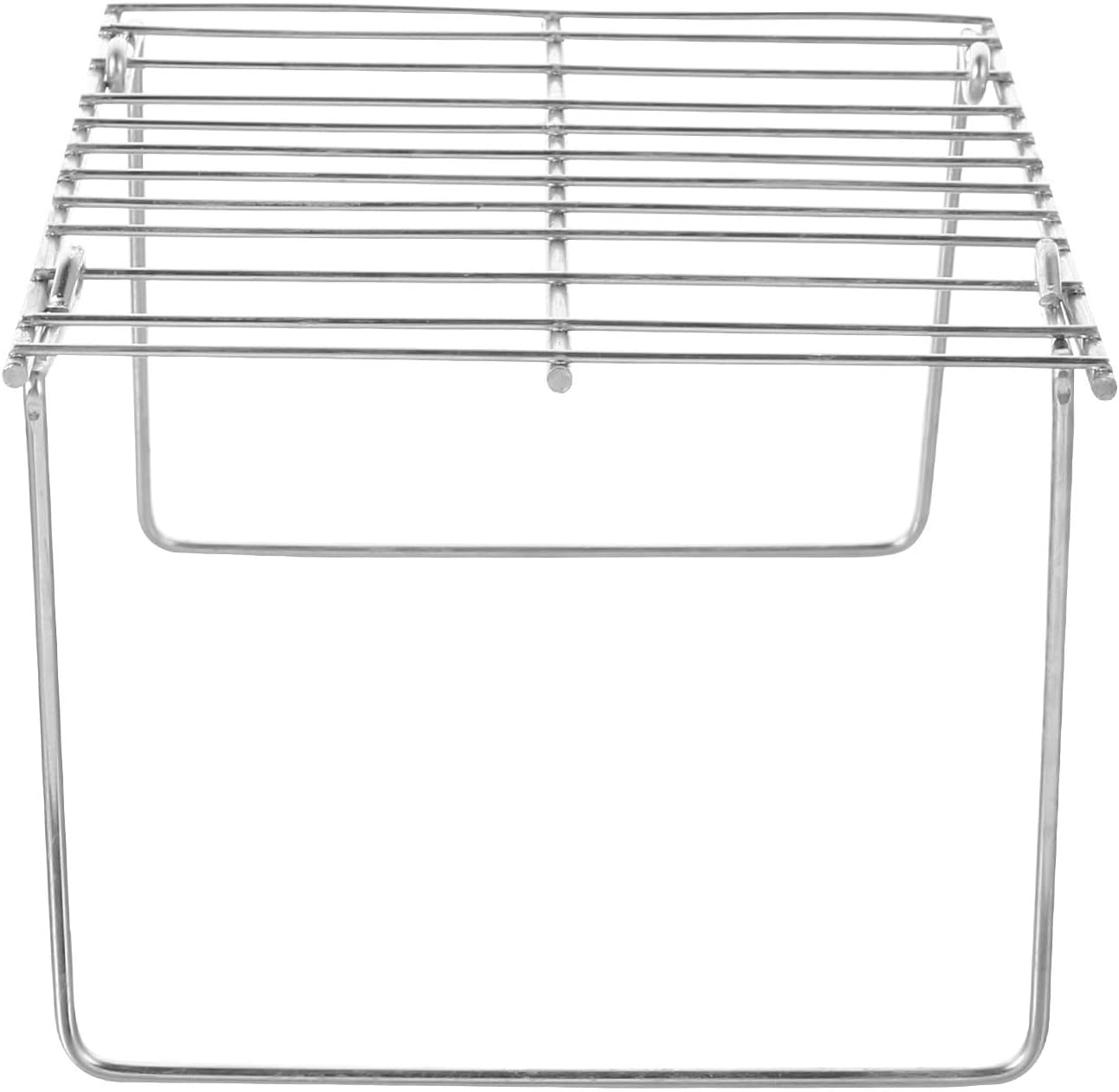 Tragbarer Grillbeinständer Aus Edelstahl Silber Mit