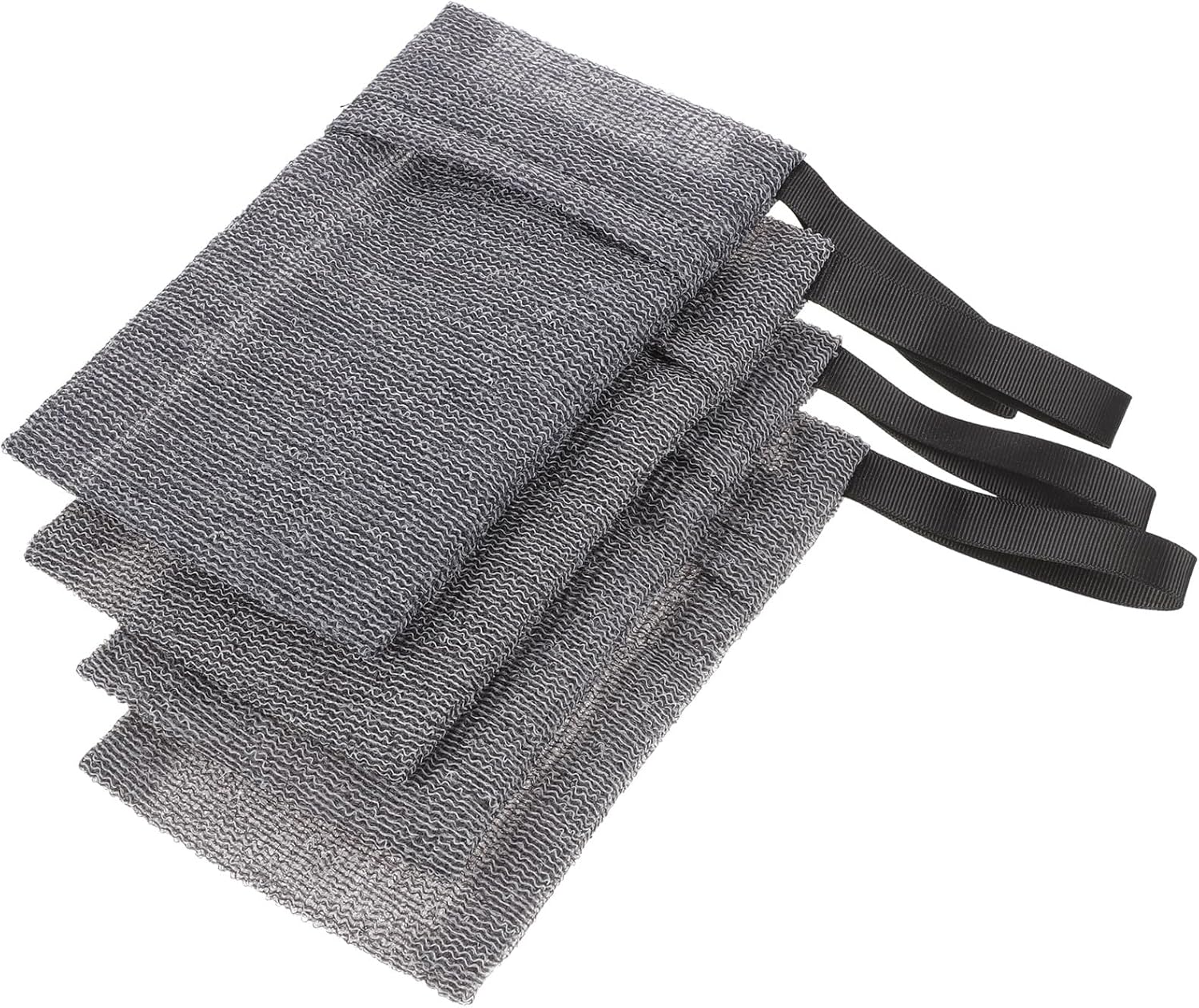 Für Die Dusche 4 Stück Grau Kleine Peelingbeutel