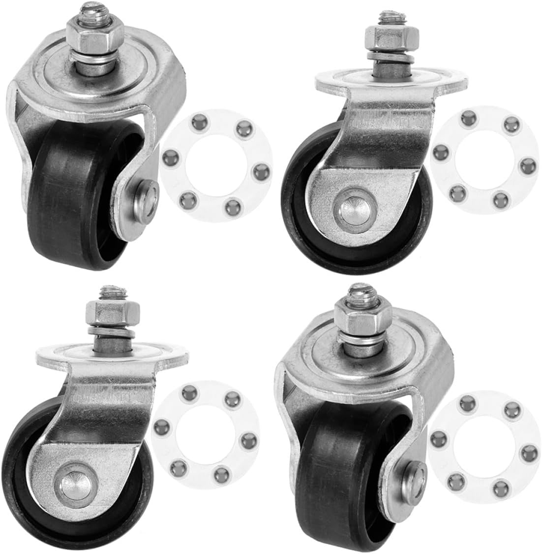 Silberne Lenkrollen Für 2 Tonnen Stahl Hydraulikheber