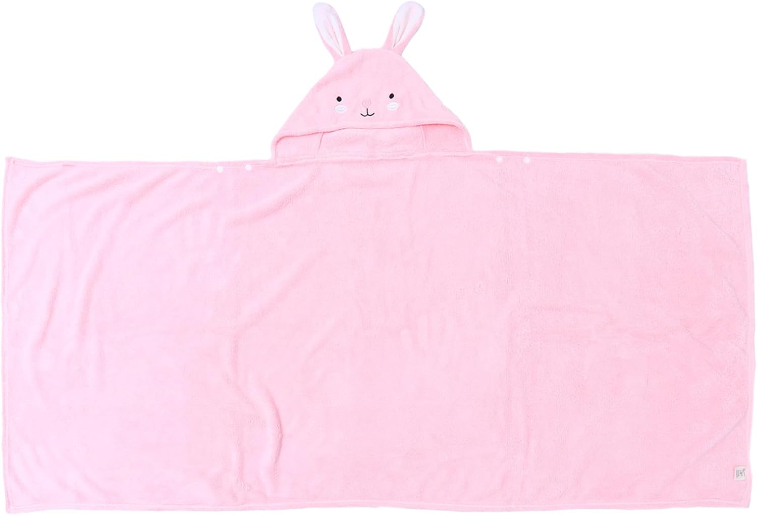 Badetuch Mit Kapuze 70 X 140 Cm Rosa Hasen Cartoon Design