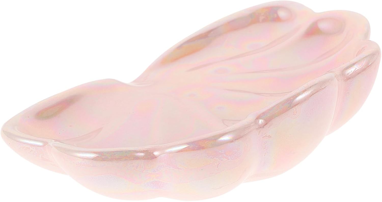 Keramik Seifenschale Multifunktionales Dekotablett Rosa
