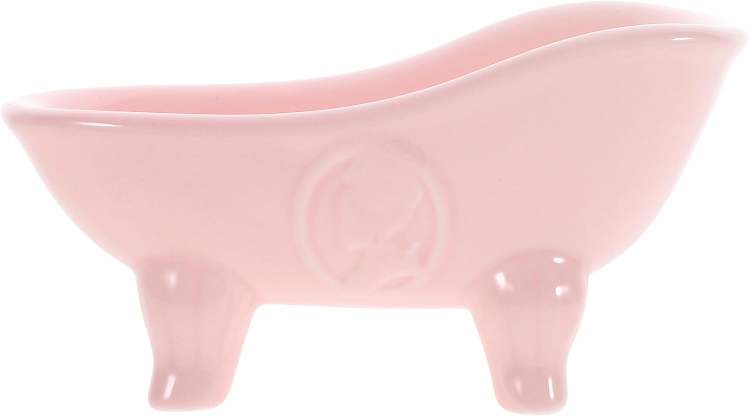 Seifenschale Aus Rosa Keramik Kompakter Organizer Mit