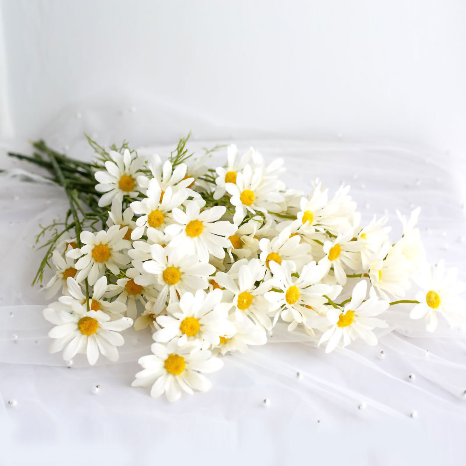 Milchig-weiße Künstliche Gänseblümchen, Ideal Für