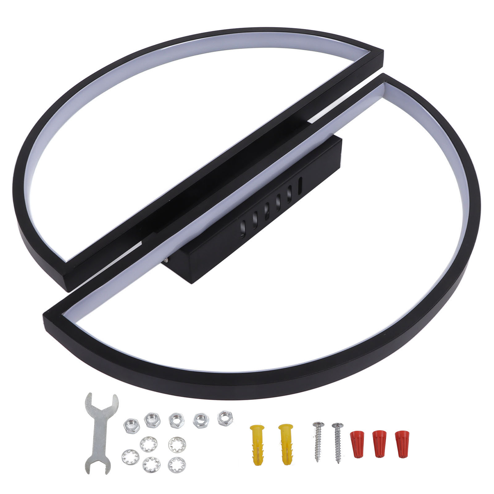 Halbkreisförmiges Design, Schlichtes, Warmes Licht, Metall