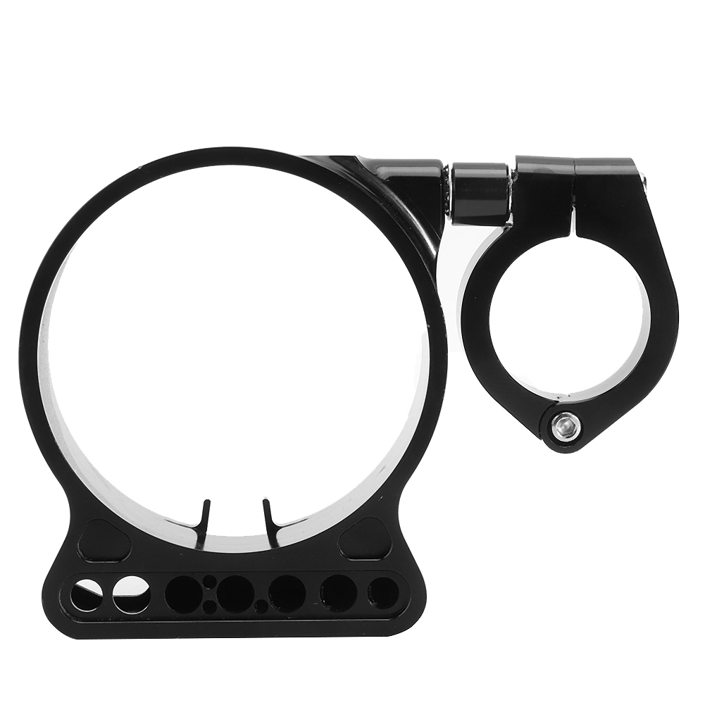 Schwarzer, Seitlich Montierter Tachometer Aus Aluminium