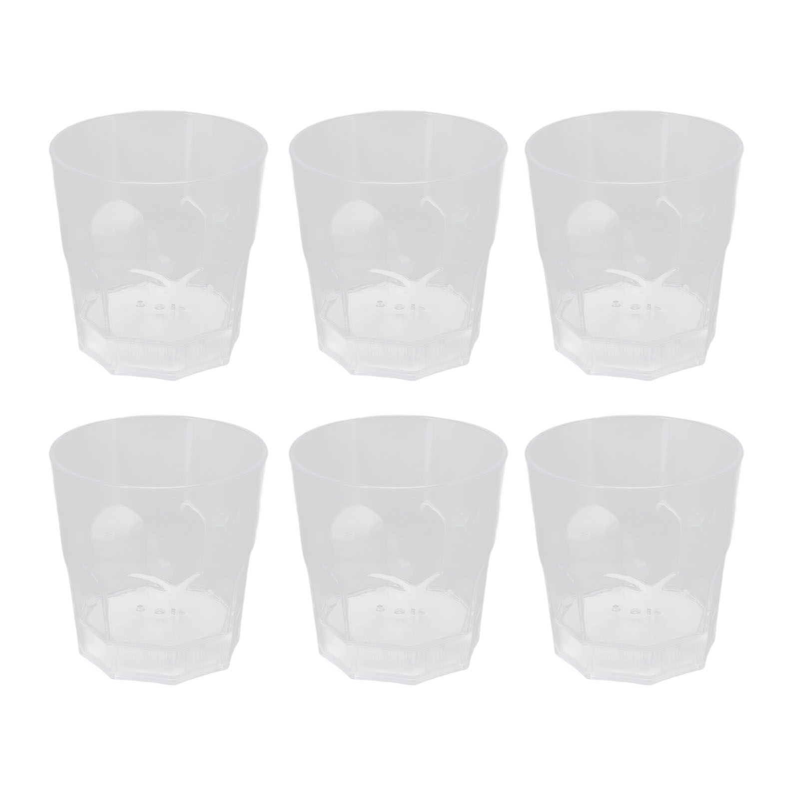 Set Mit 6 Beleuchteten Achteckigen Led-whiskygläsern