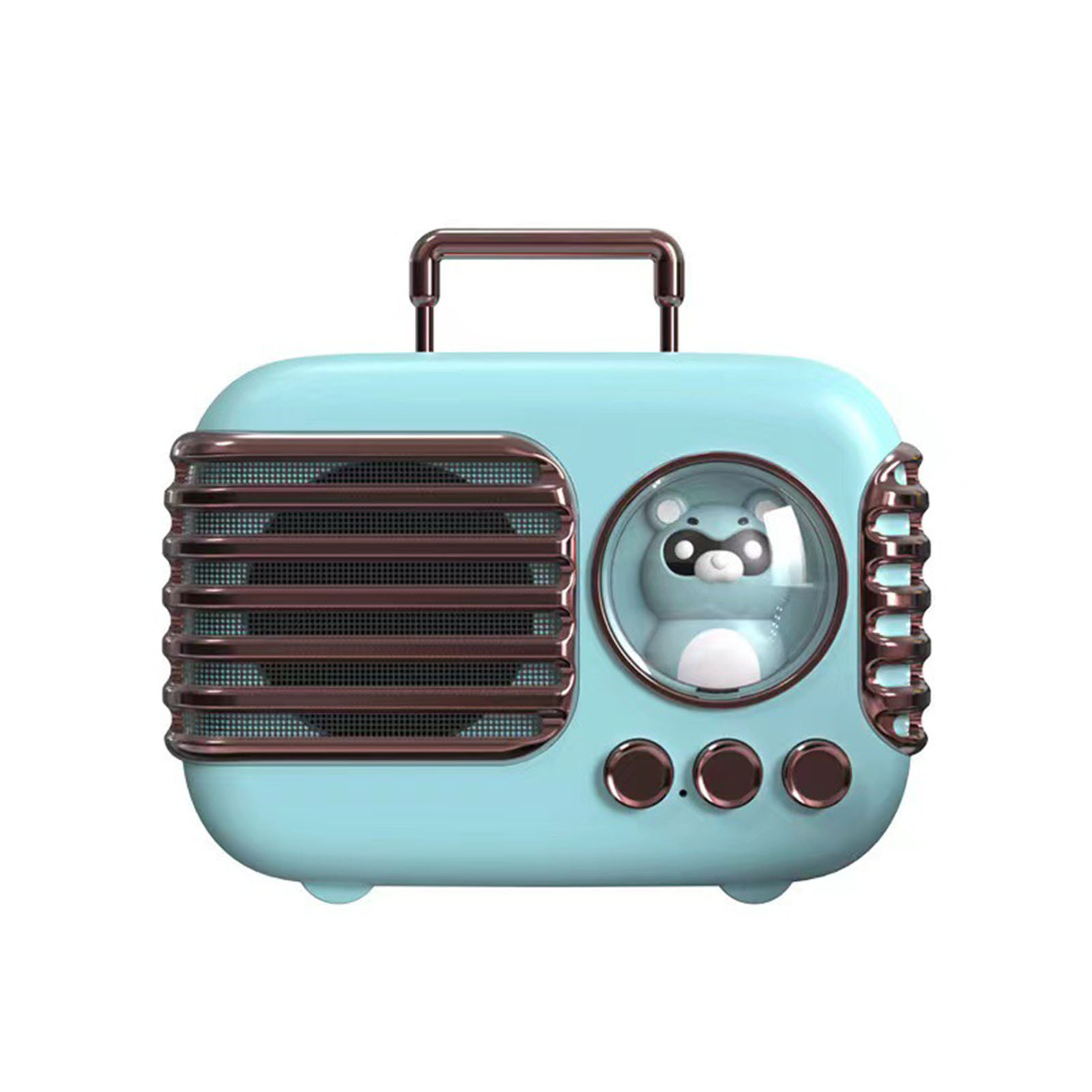 Kleiner Retro-bluetooth-lautsprecher Für Koffer Im Vintage-stil