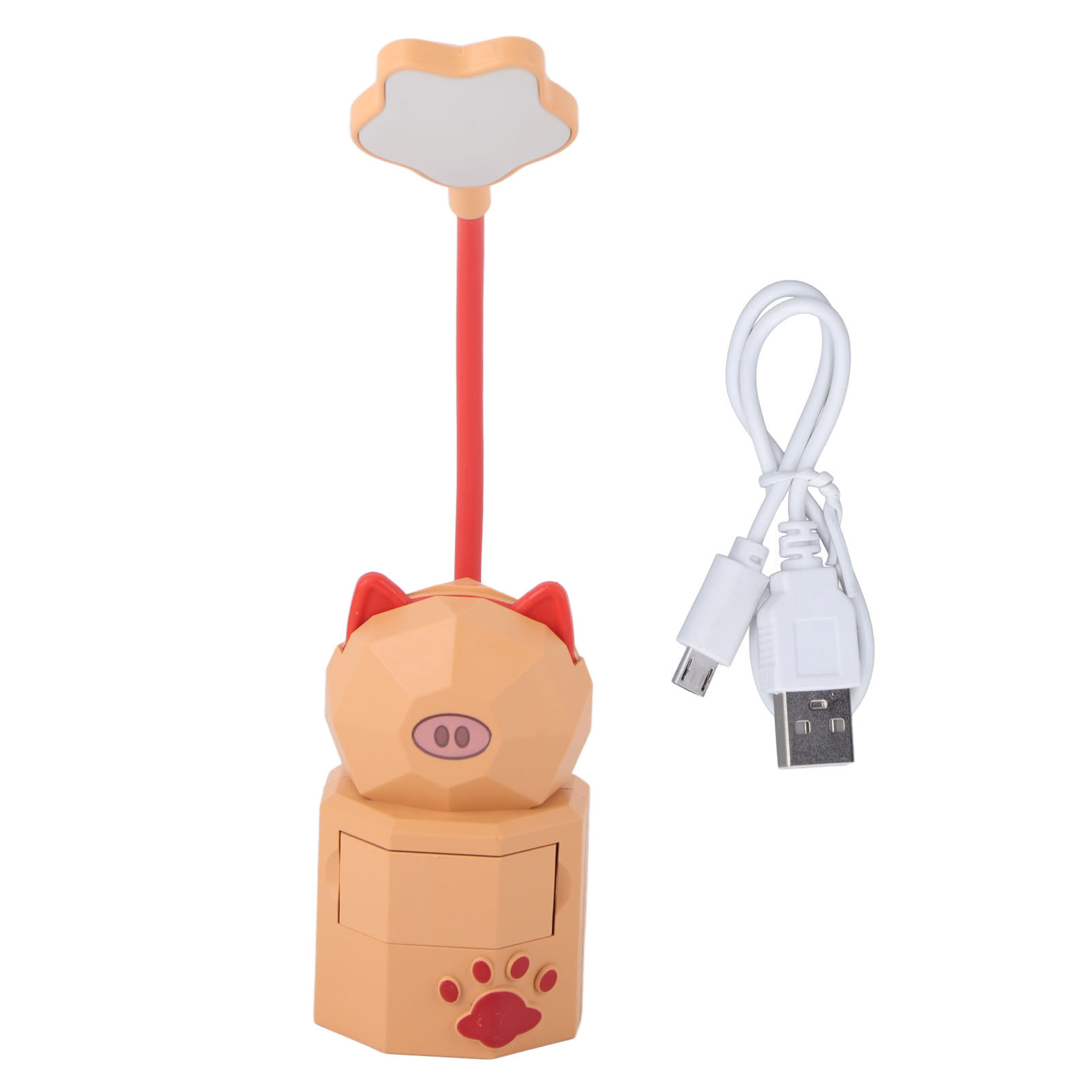 Led-tischlampe In Form Eines Kinder-cartoons In Schweinchenform