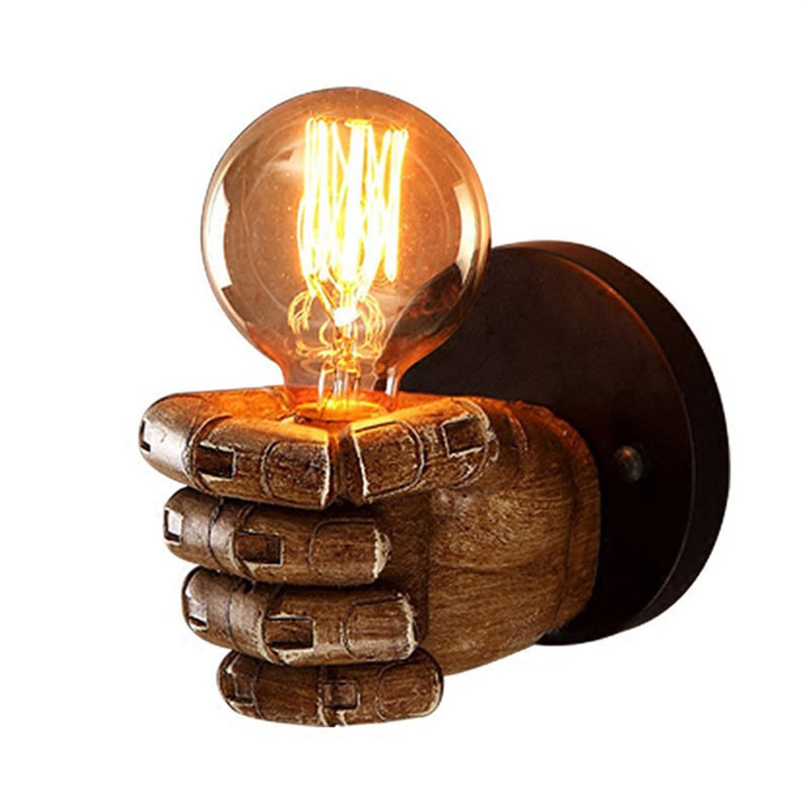 Originelle Dekorative Wandlampe In Form Einer Faust Für