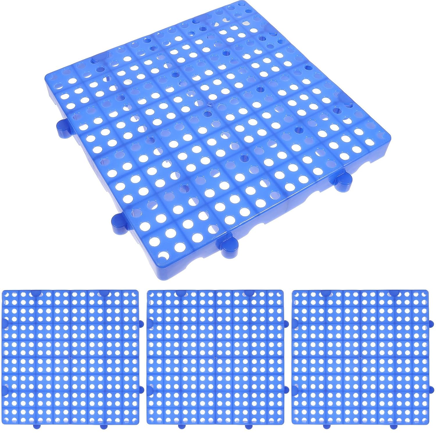 Outdoor Bodenplatten Kunststoff 4 Stück 30x30cm Rutschfest