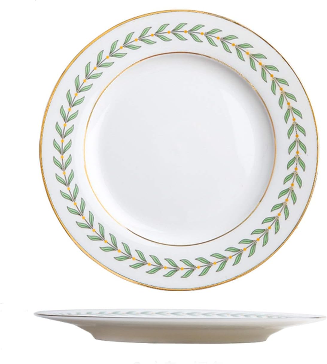Frühstücksteller Mit Goldrand Und Floralen Motiven Für