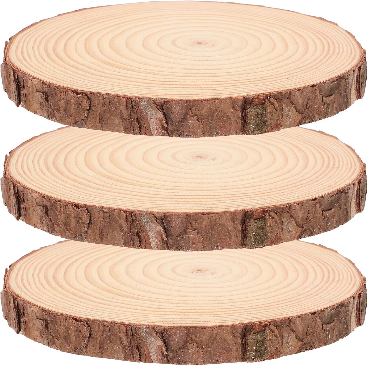 Runde Holz Trittsteine 3 Stück Gartenplatten 18 20 Cm Ø 2 Cm