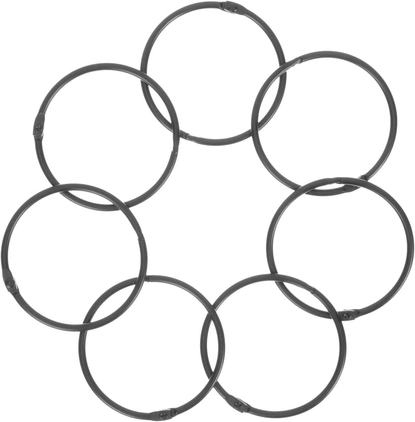 Runde Duschvorhangringe Rostfreie Eisenhaken Robuste