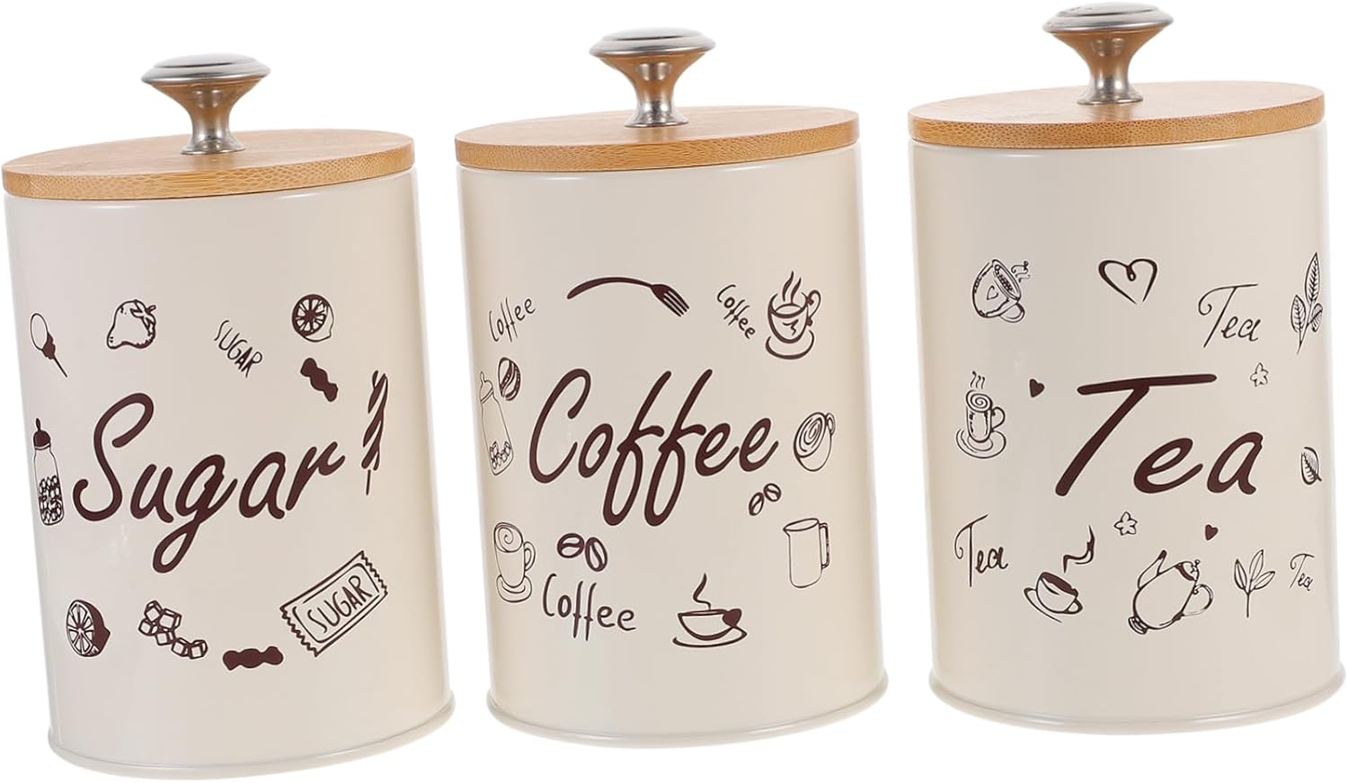 Set Vorratsdosen Für Kaffee Zucker Und Tee Mit Luftdichten