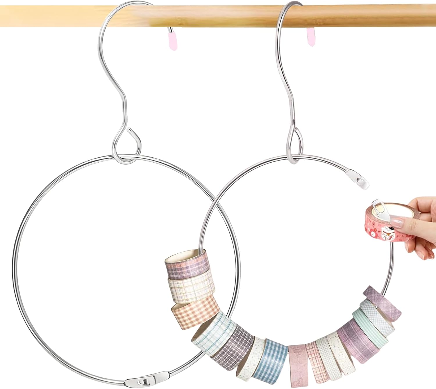 Washi Rollen Organizer Kleiderbügel Doppelter Tragbarer