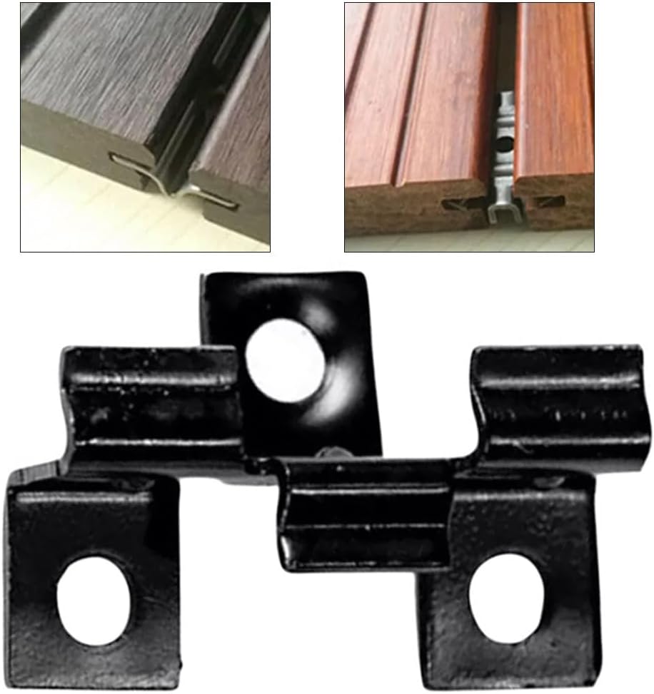 Schwarze Edelstahlclips Für 7 10 Mm Starke Verbundplatten