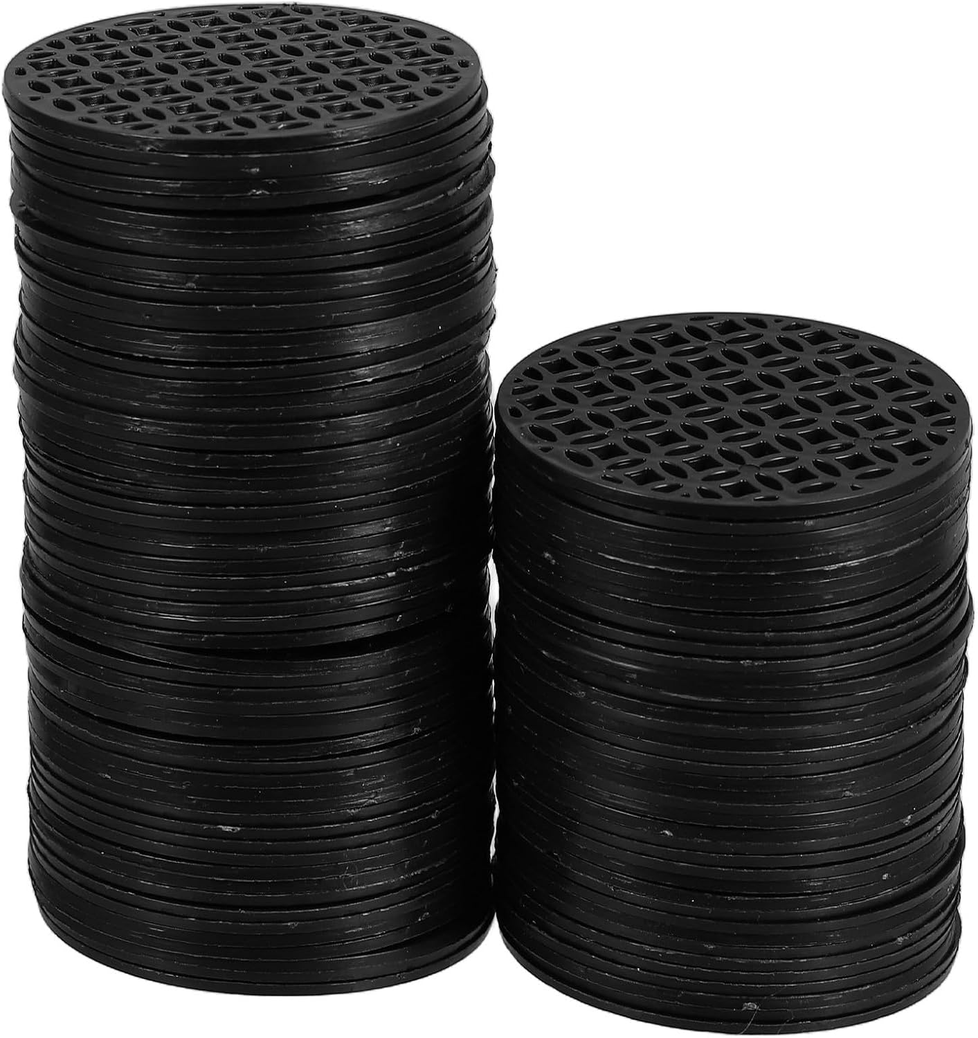 Pflanzenschutzgitter 100 Stück 5 5cm Schwarz Kunststoff Mit