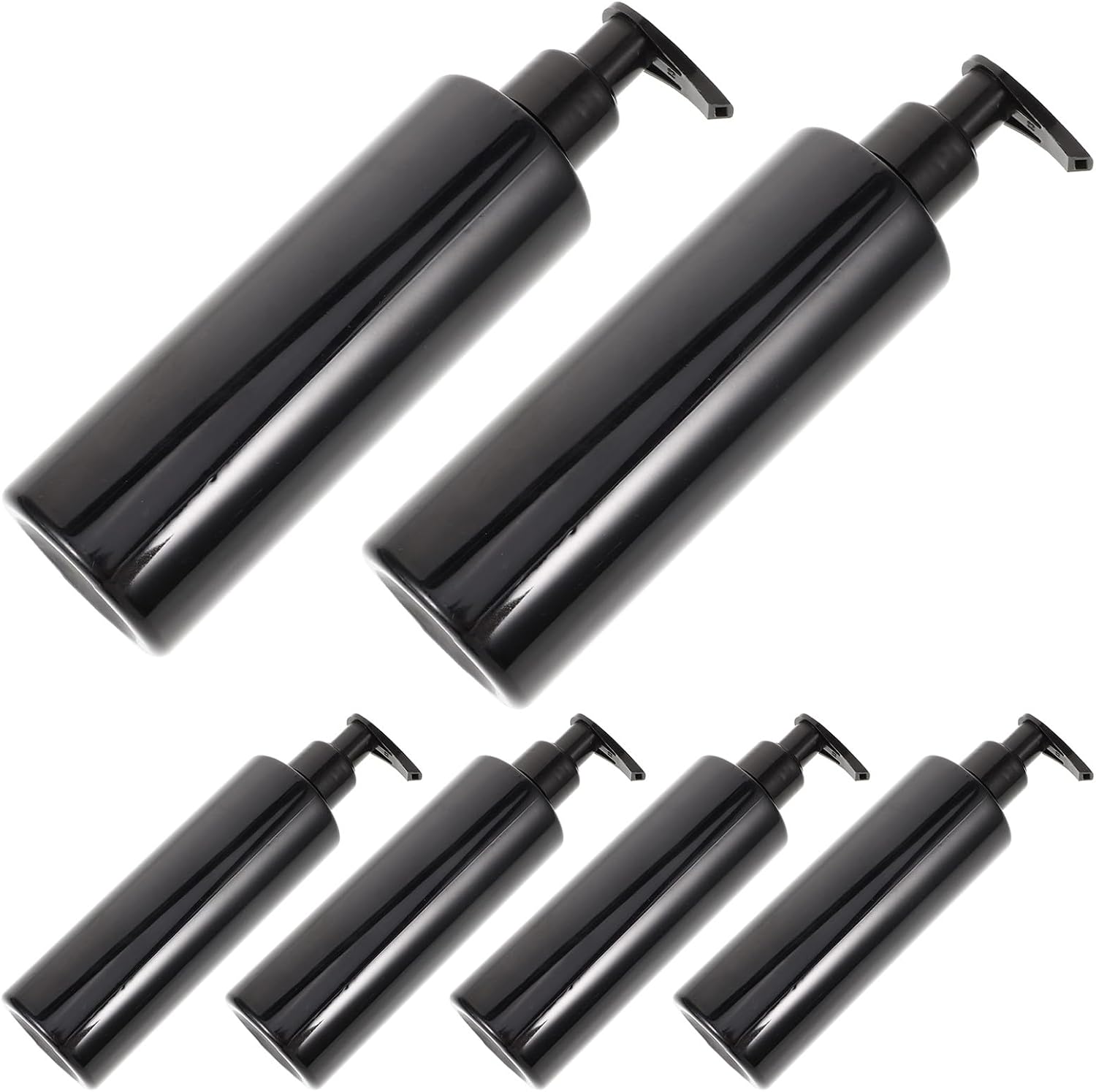 6er Set Seifenspender 250 Ml Pumpspender Schwarze Pet