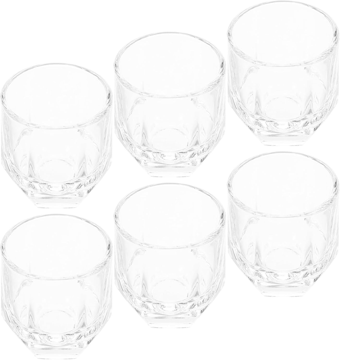 Sechseckige Whisky Und Likörgläser Aus Glas Wiederverwendbar