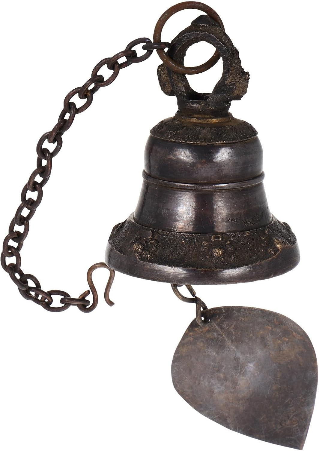 Vintage Windspiel Glücksbringer Metall Glocke Zum Aufhängen