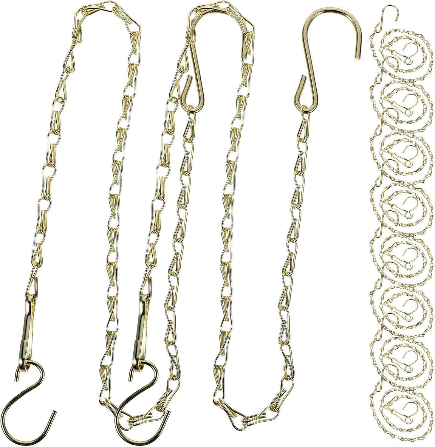 Stück Goldene Eisenkette Mit Haken Für Blumenkorb Und