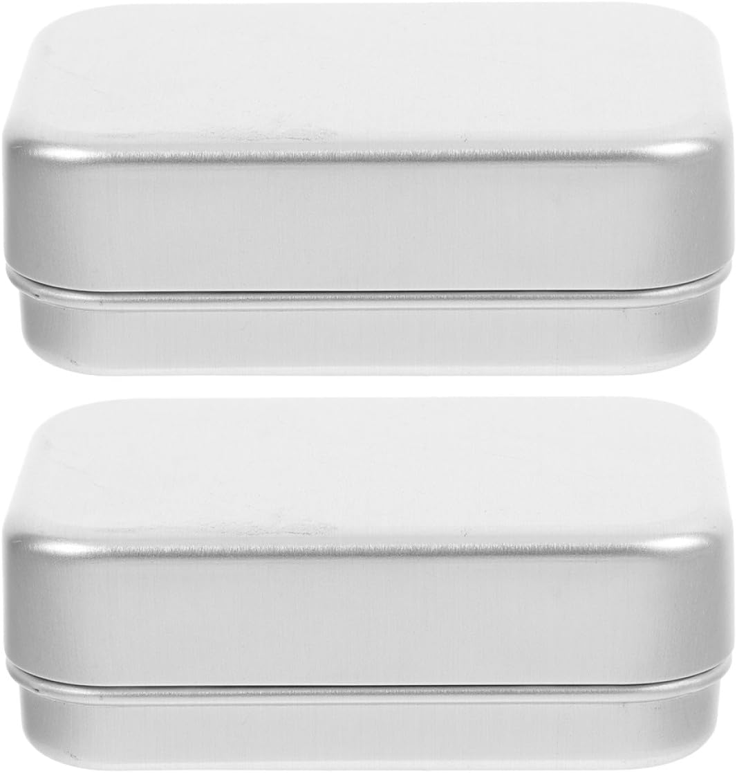 Reiseseifenbehälter Aus Aluminium Mit Deckel 2 Stück 180 Ml