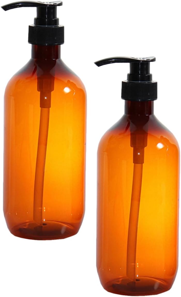 Shampoo Und Handseifenspender 2 Stück 300 Ml Braunes Pet Für