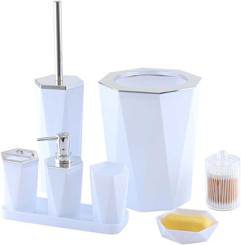 Tablett Flaschenset Wattestäbchenbox Wattestäbchendose B