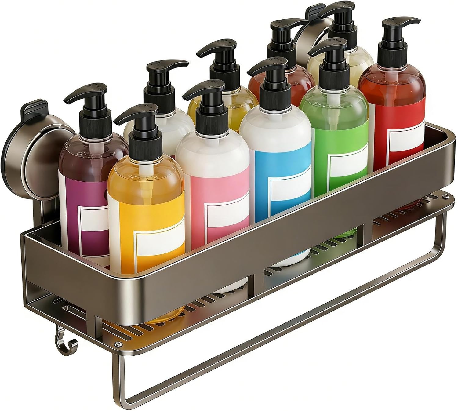 Mit Saugnapf Wandmontiertes Badezimmerregal Shampoo Ablage