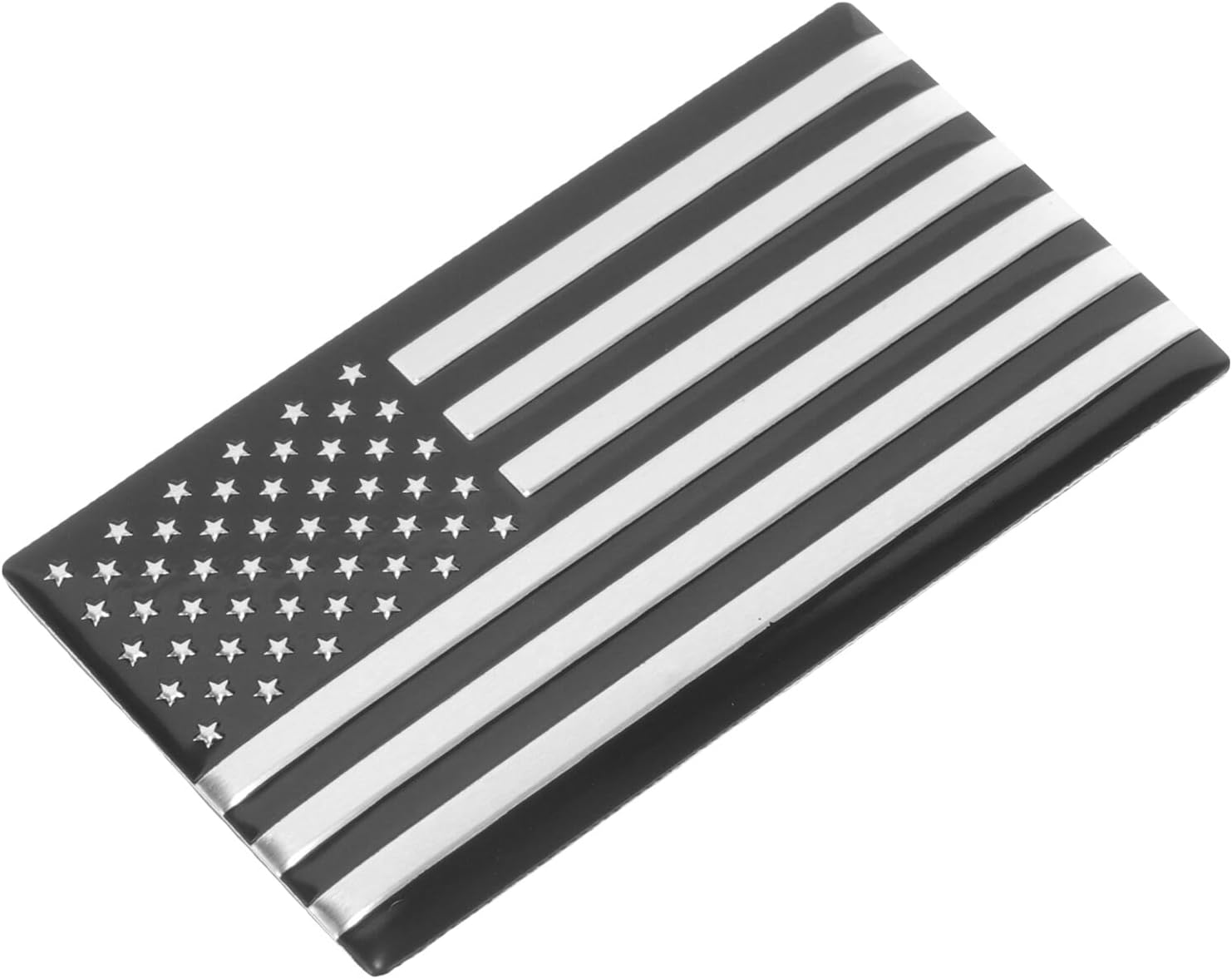 Mit Amerikanischer Flagge Silber Schwarzer Aufkleber Aus