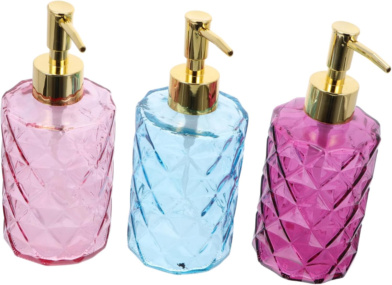 Teiliges Set Aus Leeren Glas Shampooflaschen Mit