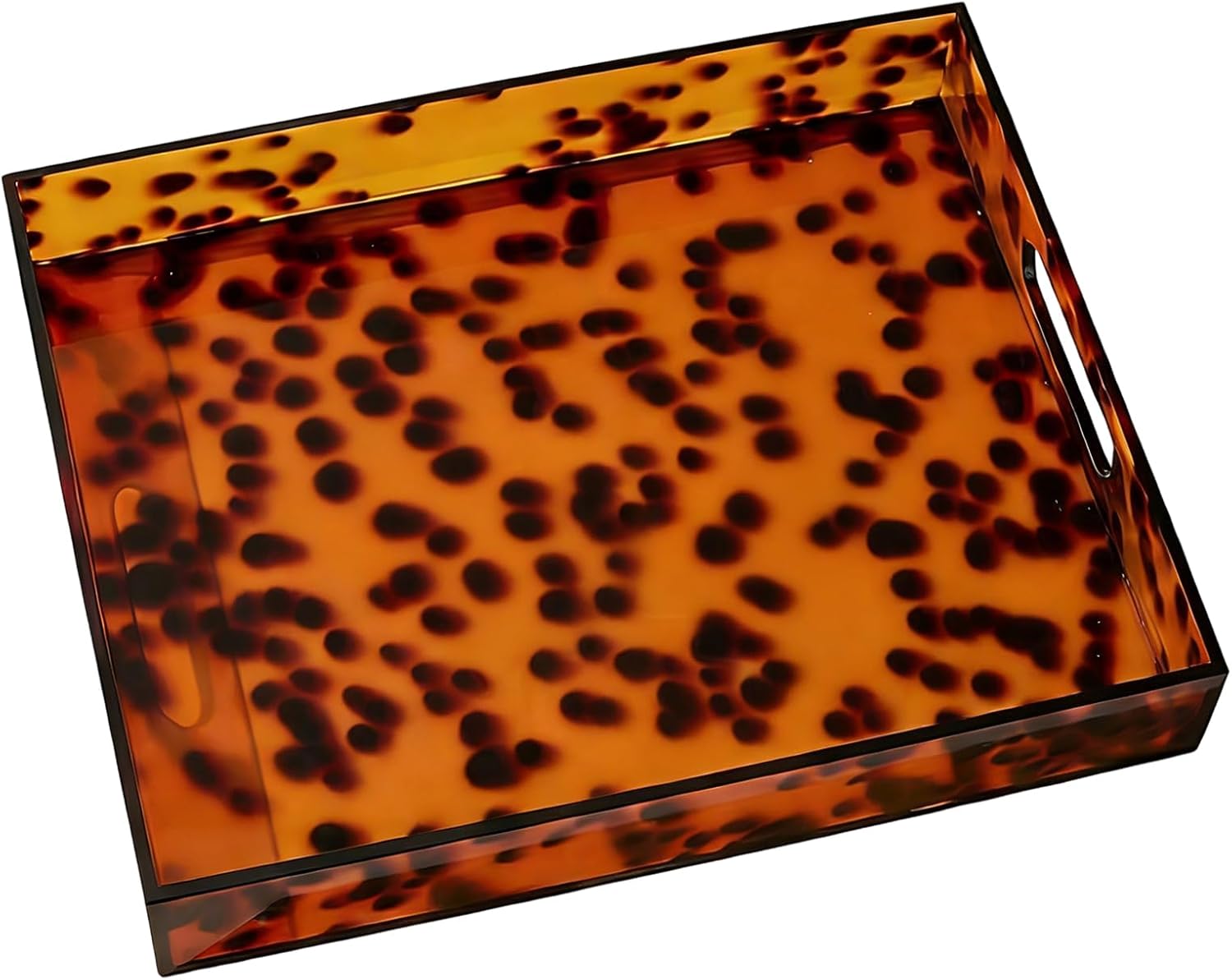 Großes Ästhetisches Tablett In Schildkrötenpanzerform Mit