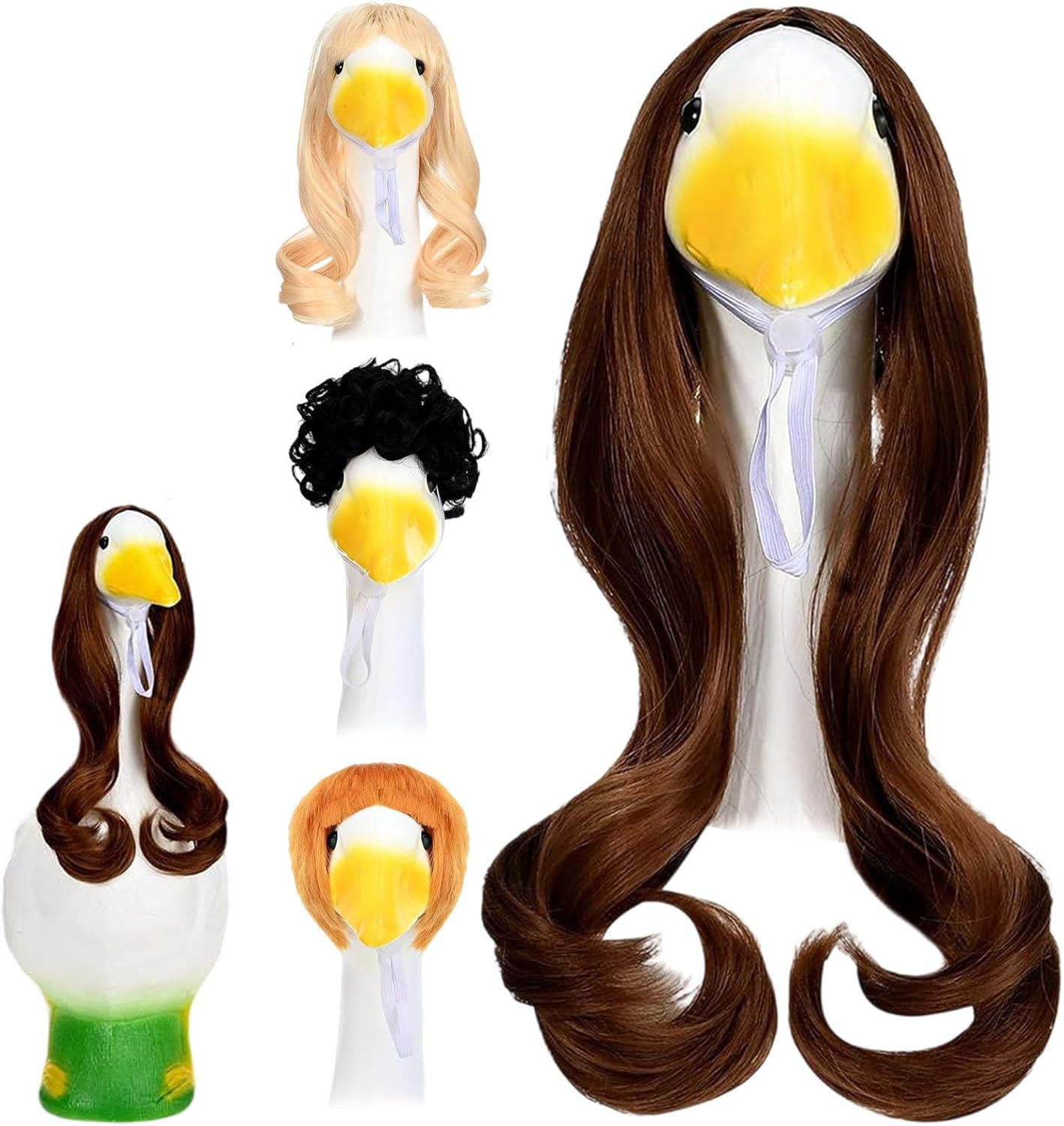 Kostüme Lawn Geese Statue Kleidung 4 Teiliges Tropisches