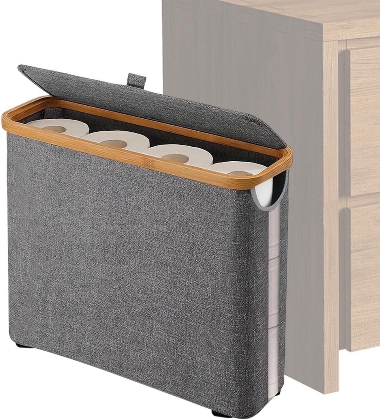 Freistehende Faltbare Box Mit Deckelgriff Aufbewahrungskorb