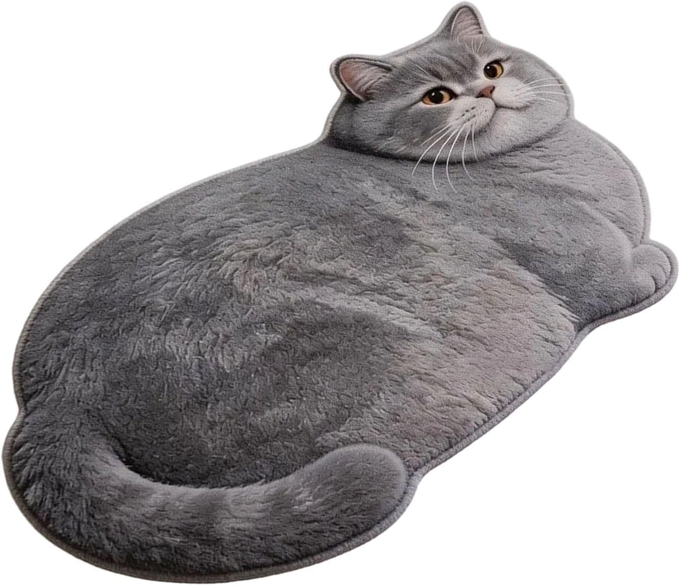 Katzen Badezimmerteppich Waschbarer Schnelltrocknender