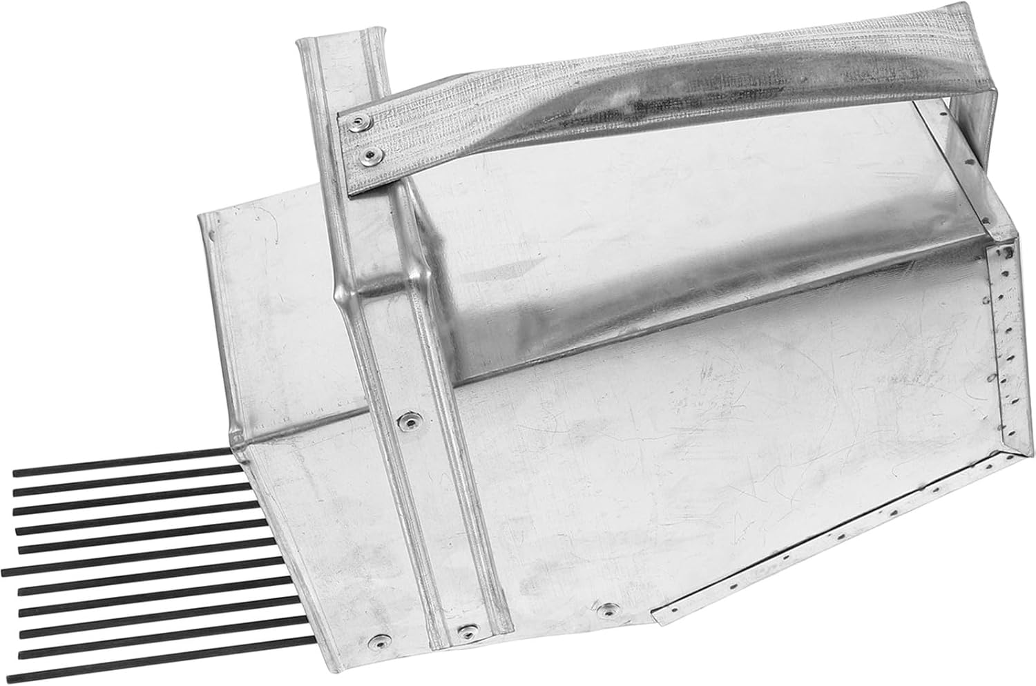 Leichter Und Tragbarer Beerenpflücker Aus Metall Und Silber